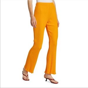 SIMON MILLER High Waisted Rib Pants Cyrene Orange Large